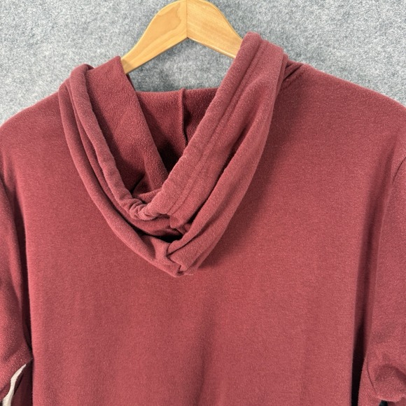Levi's Sweatshirt Unisex Medium Maroon Colorblock Hoodie Logo Long Sleeve Casual - Picture 7 of 13